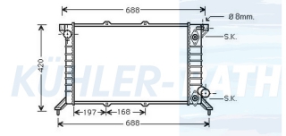 Wasserkhler passend fr Rover