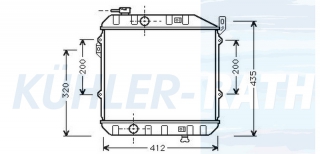 Wasserkhler passend fr Daihatsu