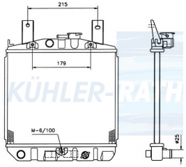 Wasserkhler passend fr Daihatsu