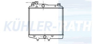 Wasserkhler passend fr Daihatsu