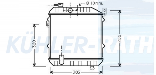 Wasserkhler passend fr Daihatsu