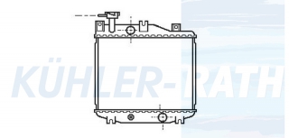 Wasserkhler passend fr Daihatsu