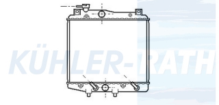 Wasserkhler passend fr Daihatsu