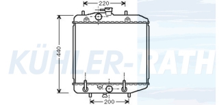 Wasserkhler passend fr Daihatsu