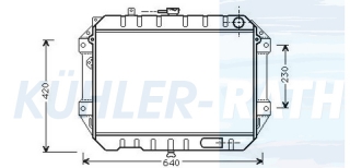 Wasserkhler passend fr Daihatsu