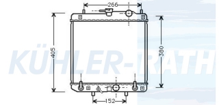 Wasserkhler passend fr Daihatsu