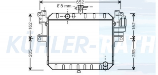 Wasserkhler passend fr Daihatsu