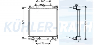 Wasserkhler passend fr Daihatsu