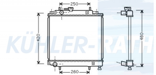 Wasserkhler passend fr Daihatsu