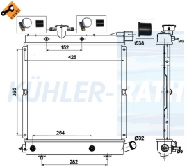 Wasserkhler passend fr Chrysler