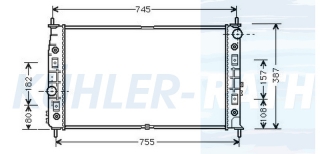 Wasserkhler passend fr Chrysler/Dodge