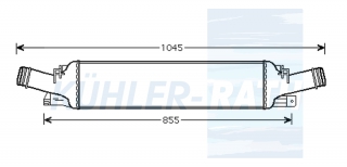 Ladeluftkhler passend fr Audi