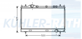 Wasserkhler passend fr Chrysler