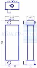 Wasserkhler passend fr Komatsu