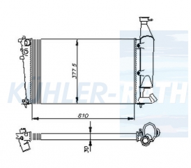 Wasserkhler passend fr Citron/Peugeot