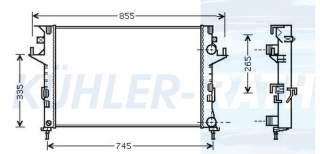 Wasserkhler passend fr Renault