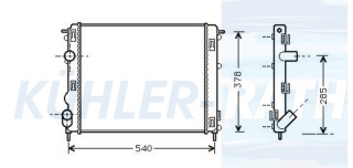 Wasserkhler passend fr Renault
