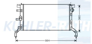 Wasserkhler passend fr Renault