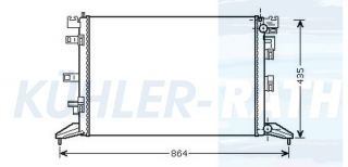 Wasserkhler passend fr Renault