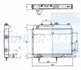 Wasserkhler passend fr Renault