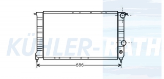 Wasserkhler passend fr Renault