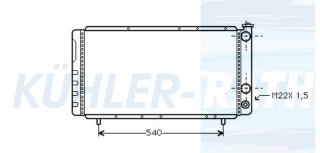 Wasserkhler passend fr Renault