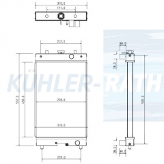 Wasserkhler passend fr Yanmar