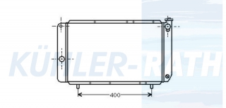 Wasserkhler passend fr Renault