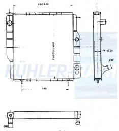 Wasserkhler passend fr Renault