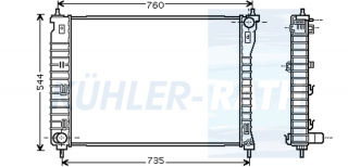 Wasserkhler passend fr Chevrolet