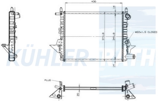 Wasserkhler passend fr Renault