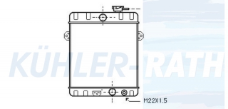 Wasserkhler passend fr VW