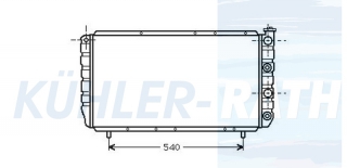 Wasserkhler passend fr Renault