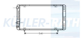 Wasserkhler passend fr Renault