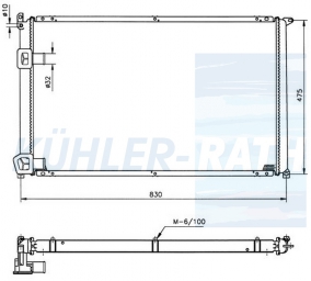 Wasserkhler passend fr Renault