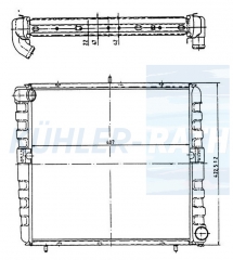 Wasserkhler passend fr VW