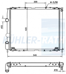 Wasserkhler passend fr Renault