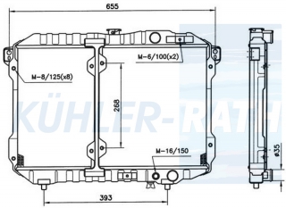 Wasserkhler passend fr Mitsubishi