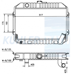 Wasserkhler passend fr Mitsubishi