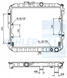 Wasserkhler passend fr Mitsubishi