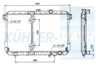 Wasserkhler passend fr Mitsubishi