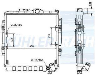 Wasserkhler passend fr Mitsubishi