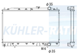 Wasserkhler passend fr Mitsubishi