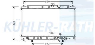 Wasserkhler passend fr Mitsubishi