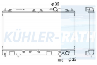 Wasserkhler passend fr Mitsubishi