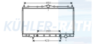 Wasserkhler passend fr Mitsubishi