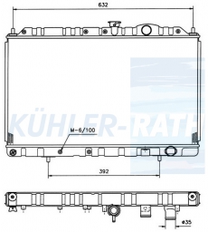 Wasserkhler passend fr Mitsubishi