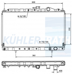 Wasserkhler passend fr Mitsubishi