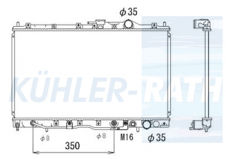 Wasserkhler passend fr Mitsubishi