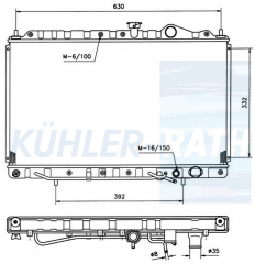 Wasserkhler passend fr Mitsubishi